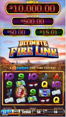 Ultimate Fire link PCB Board Fire Link Wood Cabinet Slot Machine